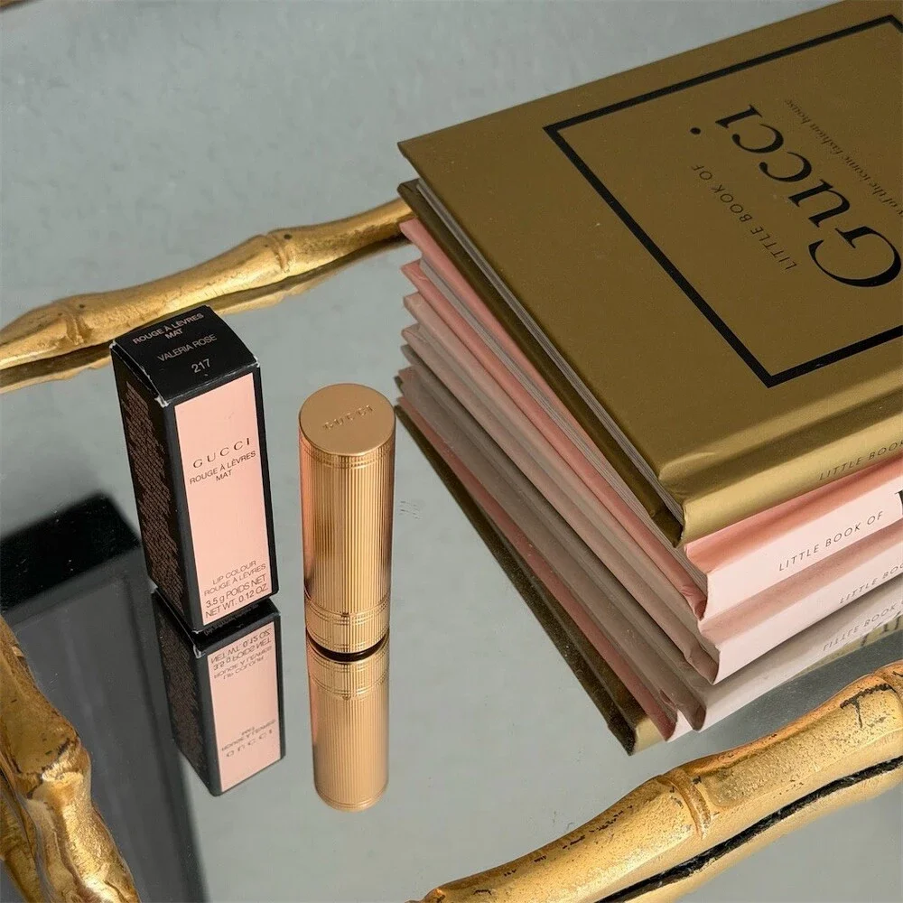 Gucci Rouge à Lèvres Mat Lipstick 217 Valeria Rose Pink Matte With Box